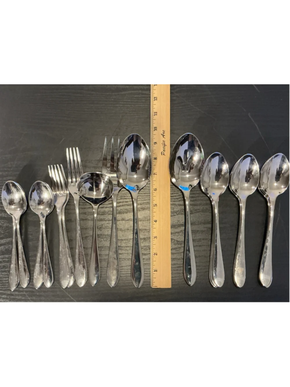 Lot Of 19 Ginkgo Linden Stainless Mixed Flatware Piece Lot